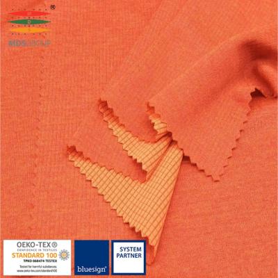 China Wicking SPORTS JERSEY HEATHER EFFECT 31%CD POLYESTER 69%POLYESTER CIRCULAR KNIT MINI SQUARES HYDROPHILIC for sale