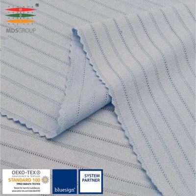 China Wicking SPORTSWEAR/LIFE WEAR/CASUAL COOLING 100%POLYESTER FABRIC CIRCULAR KNIT MACHINED STRIPE HYDROPHILIC for sale