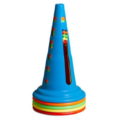 China Newest 2022 Multifunctional PVC Football Agility Cone Set Soccer Training Cones Basketball Training Marker Plastic Sports Equipment for sale