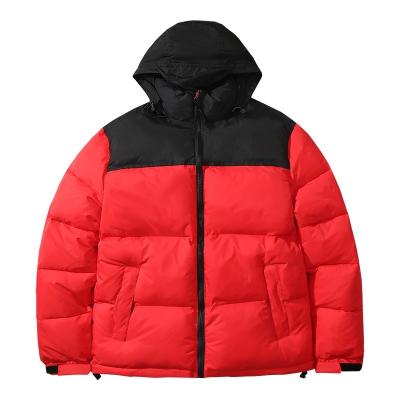 China Other Men's Stripper Down Jacket Winter Designer Coat Leaves Print Winter Men Women Warmly Feather Fashion Overcoat Faces Down Jacket for sale