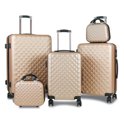 China Customizable Business Travel OMASKA 2022 New Trend Colors ABS Luggage Sets 20 24 28 Inch Travel Trolleys Bag 4 Wheel Luggage Suitcase for sale