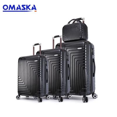 China High quality ABS 4 pcs set hard side luggage 14