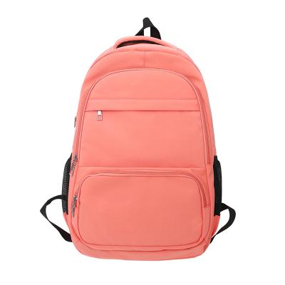 China Custom Large Capacity OMASKA Women Student School Bags Polyester Bag One Back 17 Inch School Bag Backpack for sale