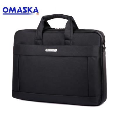 China 2021 Factory Customized Logo 15.6inch Laptop Bag OMASKA Laptop Bag Black Color Men's Laptop Messenger Bag for sale