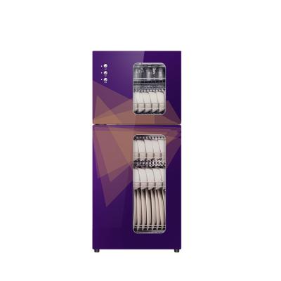 China 2022 new kind hotel apparel restaurant household tableware commercial double door disinfection cabinet for sale