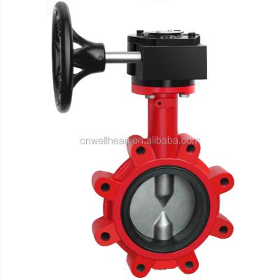 China FLANGE GEAR DRIVEN NEC GENERAL HOOK TYPE BUTTERFLY VALVE for sale