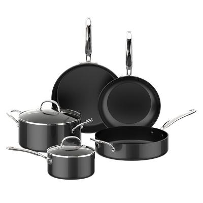 China Sustainable Superior High Temperature Paint Die-casting Non Stick Cooking Ware Kitchen Cookware Set for sale