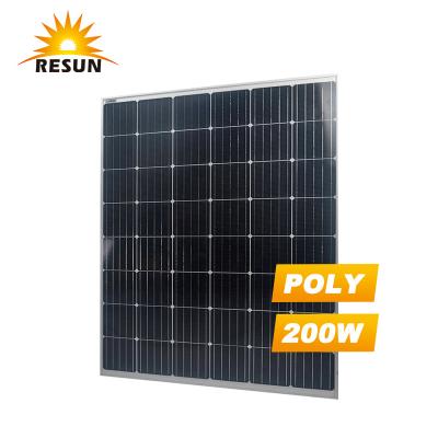 China Small Anodized Aluminum Alloy PV Panels Modules 200w Poly Solar Panels for sale