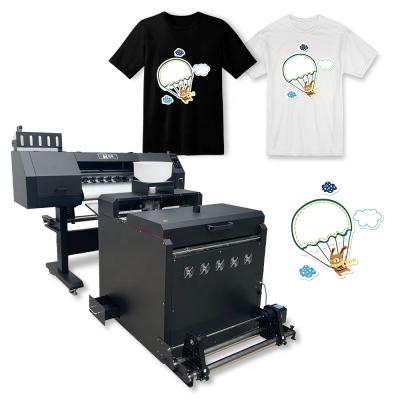 China Garment Shops Udefine PET Film 60cm DTF Impresora Cold Peeling Printer with i3200 Dual Printheads for All Kinds of Fabrics for sale