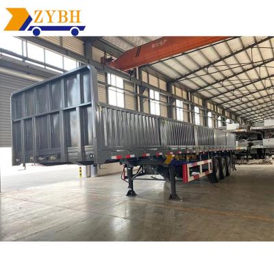 China Semitrailer Cargo Truck Trailer Truck Trailer Warehouse Type Barrier Used Side Wall Semi Transportation Factory for sale