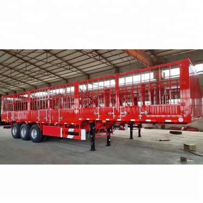 China Safety Poultry Chicken Transport Animal Semi Truck Trailer For Livestock , Stake Semi Trailer for sale