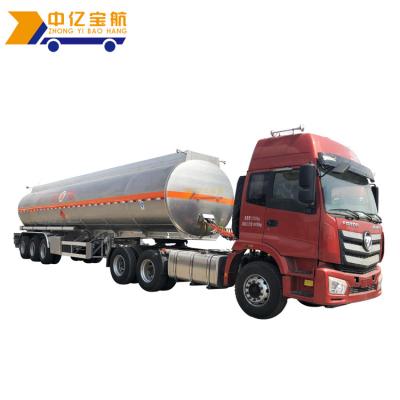 China Truck Trailer 30cbm Gasoline Fuel Tank Truck Custom Transport Standard Semi Trailer With Pump for sale