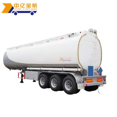 China ISO 3 Axle Trailer Truck Petroleum Mobile Fuel Tank Transport Tri Axle Tanker Truck Semi Trailer 45cbm for sale