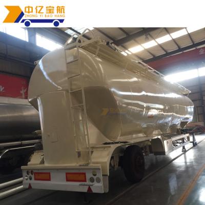 China Bulk Trailer 60cbm Bulker Truck Tanker Truck Bulk Aluminum Steel Material Semi Trailer Concrete Cement Powder Tank for sale