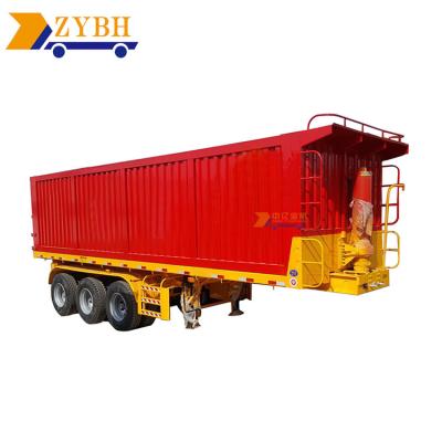 China Truck Trailer 100 Ton Hydraulic Hyva Cylinder System For Coal Lift Truck Dump Semi Trailer Tipper for sale