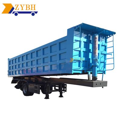 China Tri Axle 50ton Tri Axle 50ton Gravel Tractor Concrete Dump Truck Trailer Tip Sand Truck Semi Dump Trailer / Tipper Lorry for sale