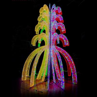 China Custom Professional Factory Large Christmas Decoration RGBW Projector LED Tree Light for sale