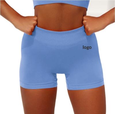 China Breathable Seamless Knitted Pure Color Shorts Sexy Fitness Yoga Shorts Summer Jogging Gym Wear Sportswear Fitness And Quick Dry Yoga Wear for sale