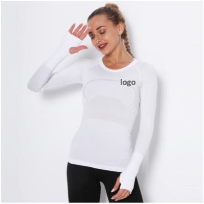 China Women's Long Sleeve Yoga Wear Women's Yoga Wear Fitness and Yoga Wear Active Sportswear Breathable Yoga T-Shirt for sale