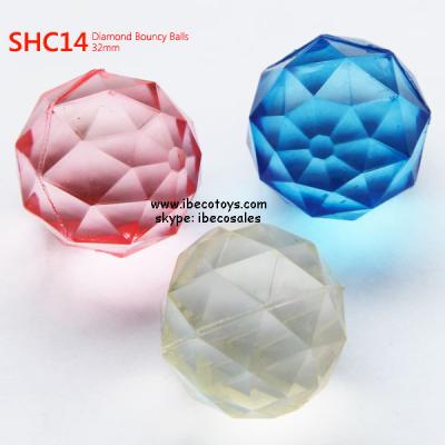 China Sports Toys 32mm Rubber Diamond Bouncy Balls Wholesale for sale