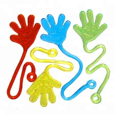 China Small Sticky TPR Hands Capsule Toys for sale