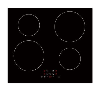 China Back Car Kitchen Appliances 4 Burners Color Build In Electric Stove Top / Induction Cook CE CB EMC ROHS APPROVAL / Induction Cooker for sale