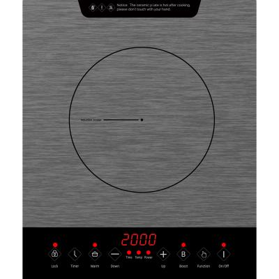 China Safety Feature Kitchen Appliances Hotel 2000W Build In Single Burner Induction Cooker / Electric Stove With CE CB EMC kc CE APPROVAL for sale