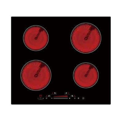 China Safety feature CE CB built in hob cooktops 4 burner infrared hob/electronic stove ceramic/4 burner with Germany IGBT for sale