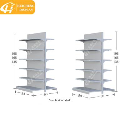 China Mini Single Or Double Sided Metal Supermarket Retail Store Display Stand Rack , Store Used Supermarket Shelf for sale