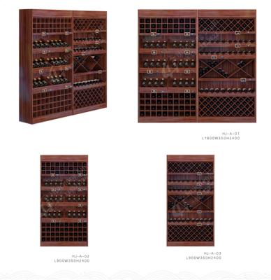 China Good Quality Single Sided Wall Mounted Wine Display Cabinet Wine Rack Whiskey Wine Rack Cabinet for sale