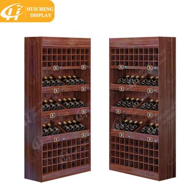 China Single-Sided Luxury Wine Rack Wine Rack Wine Bottle Display Storage Cabinet Large Wine Rack Cabinet for sale