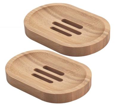 China Modern Eco Friendly Custom Bamboo Wooden Box Soap Holder Dish Small And Big Size for sale