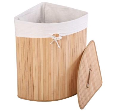 China Sustainable Tilt Out Laundry Basket Bathroom Towel Bamboo Towel Rack for sale