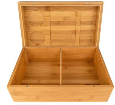 China Sustainable Custom Eco Friendly Small Size Craft Bamboo Stash Box for sale