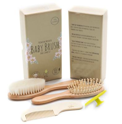 China Baby Waterproof Wholesale 100% Natural Small Wooden Hair Brush for sale