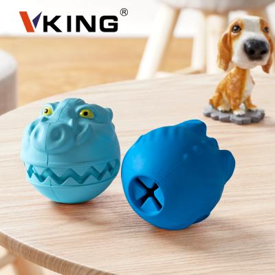 China Factory NEW Design Pet Viable Custom Wholesale Rubber Jigsaw IQ Leaking Food Ball Dog Toy for sale