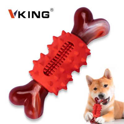 China Toy Dog Factory Direct Sales Durable Aggressive Hard Viable Nylon Rubber Bone Indestructible Dog Chew Toys for sale