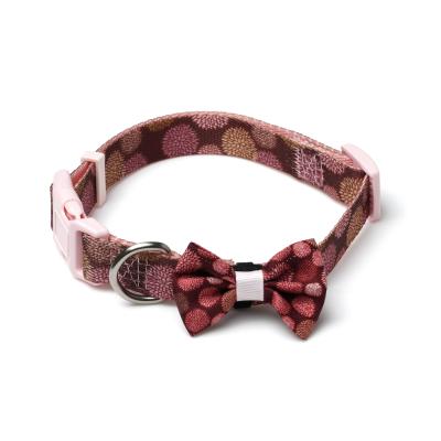 China Vking DETACHED Manufacturer Cheap Nylon Supplied Single Dog Collar With Bow Link for sale