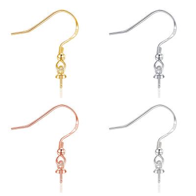 China Wholesale Findings CLASSIC DIY Sterling Silver Jewelry Hook Wire Earrings 925 Earing Hooks For Jewelry Dropshipping for sale