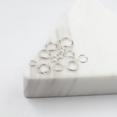 China DIY 925 Silver 0.5*3 And 0.6*4 Split Rings Gold Plated Rings for sale