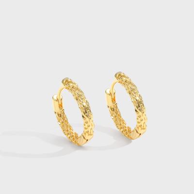 China Wholesale CLASSIC Female Gold Plated Circle Jewelry Brass Personality Earring Hoops Small For Women for sale