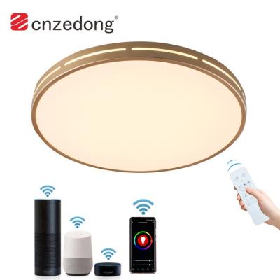 China Modern Wifi Mobil Phone Control Smart Round TDC 24W LED Smart Selectable Ceiling Light for sale