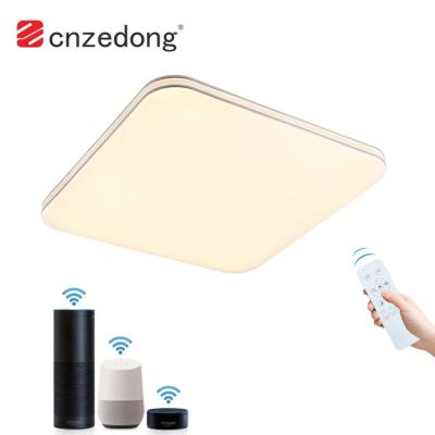 China Modern High CRI Household Modern Indoor Living Room Bedroom APP Control Cct Changing Square Round RGB Led Ceiling Lamp for sale