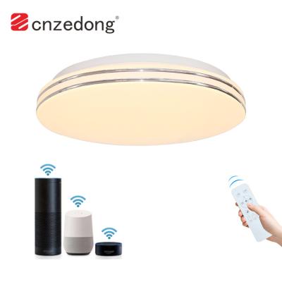 China Modern Design CCT Ultrathin Selectable Smart Round 24W Led Ceiling Light for sale