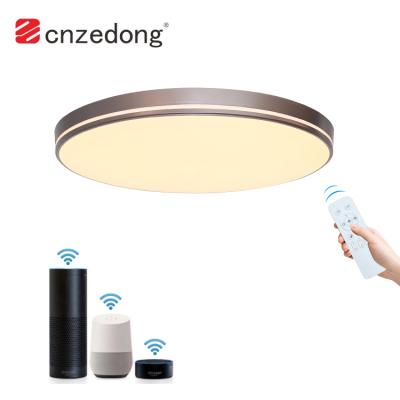 China Modern Dimmable Wifi Voice Control Modern Bedroom SMD Round 24W 48W LED Ceiling Lights for sale