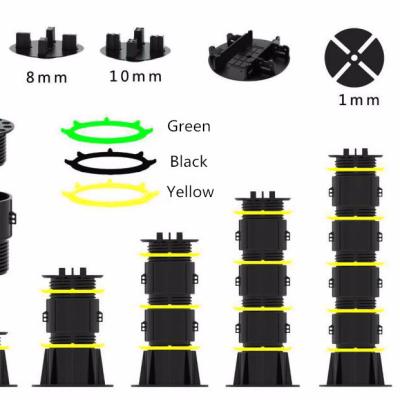 China 2019 Eco - Friendly New Raised Outdoor Decking Floor Support Adjustable Plastic Pedestal for sale