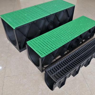 China 2021 Modern Plastic HDPE Drainage Duct System Drainage Trench Channel Drain for sale