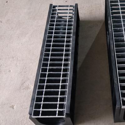 China High Quality Modern U Shape Polymer Plastic Linear Drain Pipe For Trench for sale