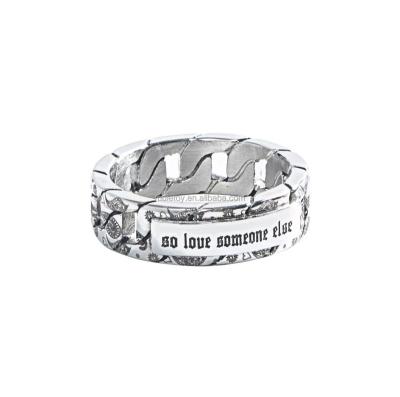 China CLASSIC Hot Selling Silver Stainless Steel Couples Rings Fashion Accessories Couples Rings for sale