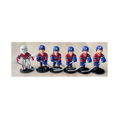 China Eco-friendly PVC Materia Customized Ice Hockey Player Action Numbers Dolls Toy Model As A Gift For Kids for sale